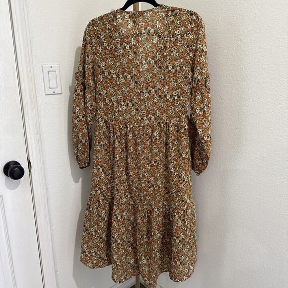 Molly Bracken Long Dress In Oona Sunflower Print Small Prairie Boho Womens XS - Picture 4 of 6